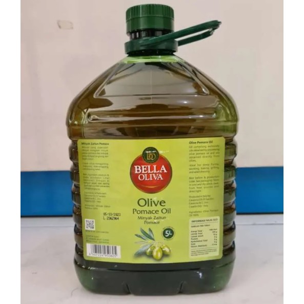 

Pomace Oil Bella Oliva / Minyak Zaitun Pomace Bella Oliva - 5 ltr