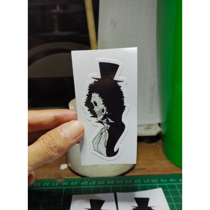 

stiker print one piece brook 1 sticker murah keren lucu