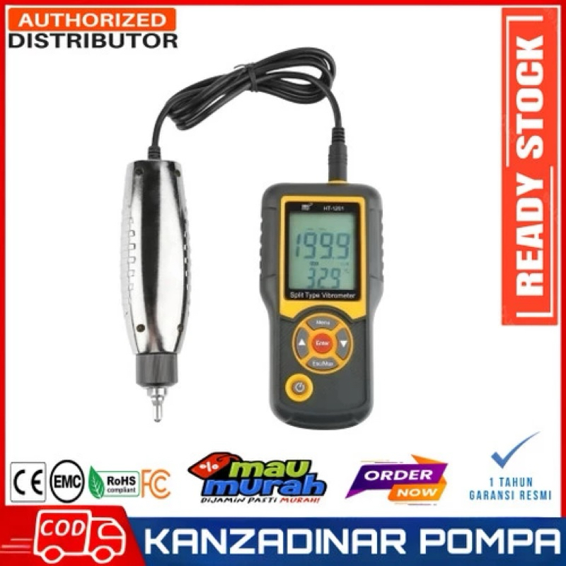 HT-1201 Digital Vibration Tester Precision Split Type Vibration Meter