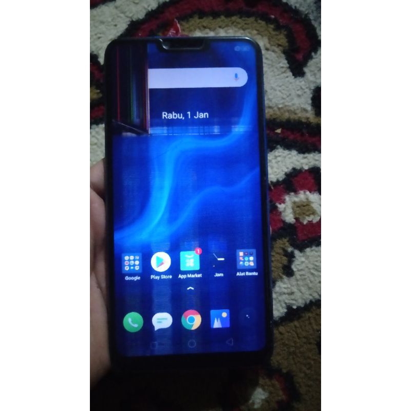 Mesin realme 2 tinggal naik lcd bisa di pakai untuk hp Oppo a3s ram 3/32