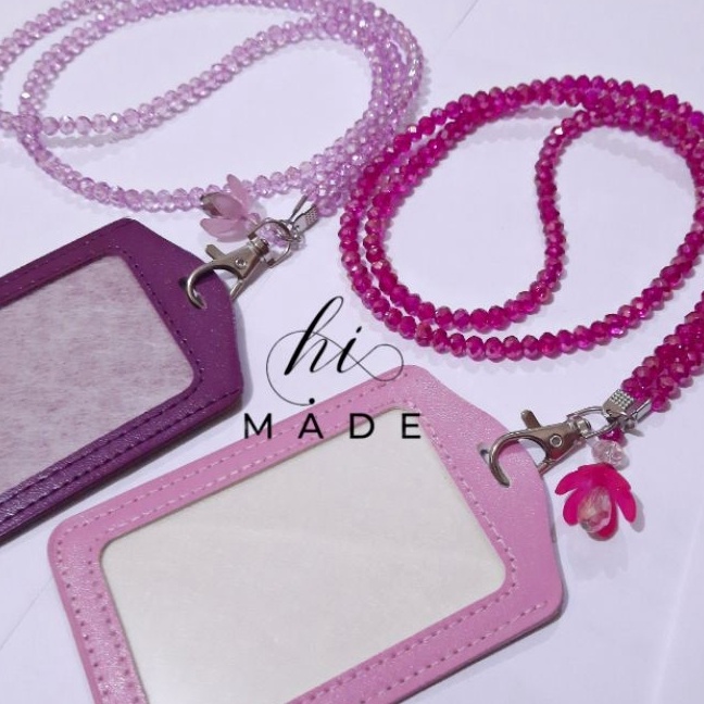 

KI3 crystal name tag kristal tali gantung photocard holder id card