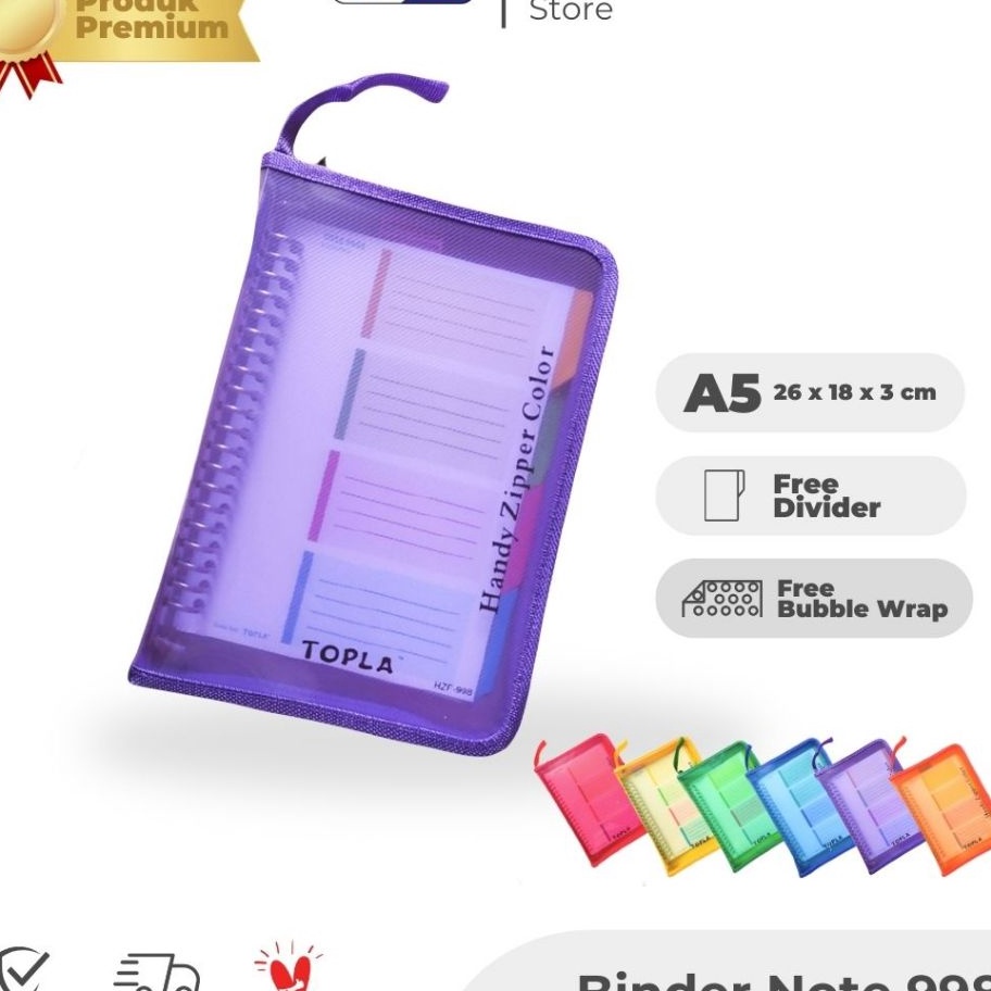 

Bonuskan TOPLA Binder Note 998 Buku Catatan A5 2 Ring untuk Sekolah Kuliah Planner