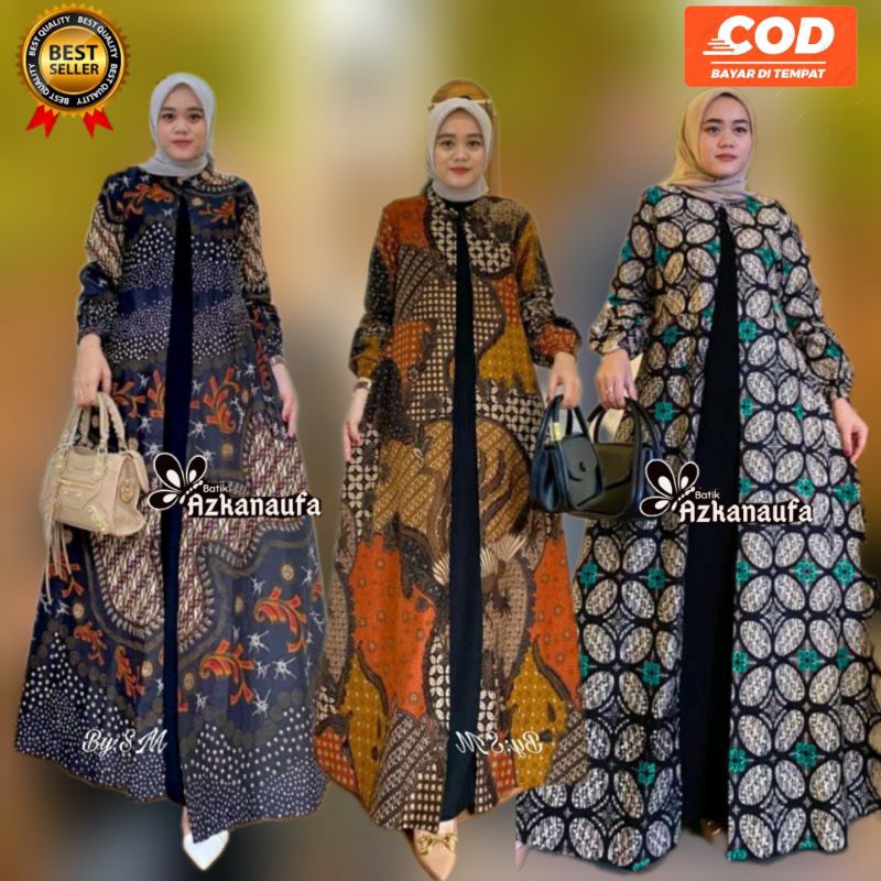 Gamis Kondangan Pesta Baju Batik Wanita Modern