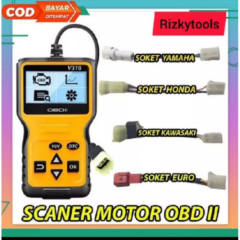 Scanner OBD 2 Kuning motor injeksi