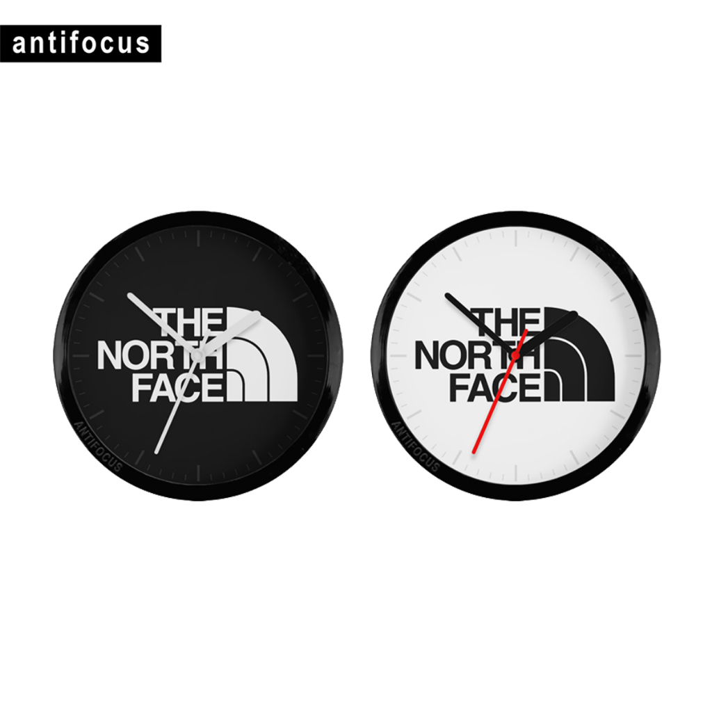 Jam Dinding The North Face | Analog Quartz Kamar Vintage Retro Minimalis Besar | Kado Merchandise So