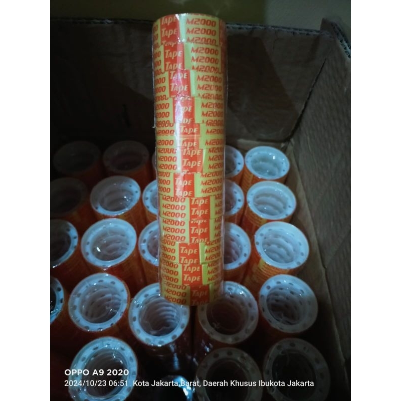 

isolasi kado panjang 3 meter harga untuk 1 slop isi 12