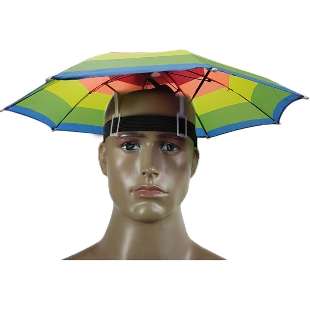 Paket Terbatas Topi Payung dewasa anak lipat Umbrella Hat payung kepala murah