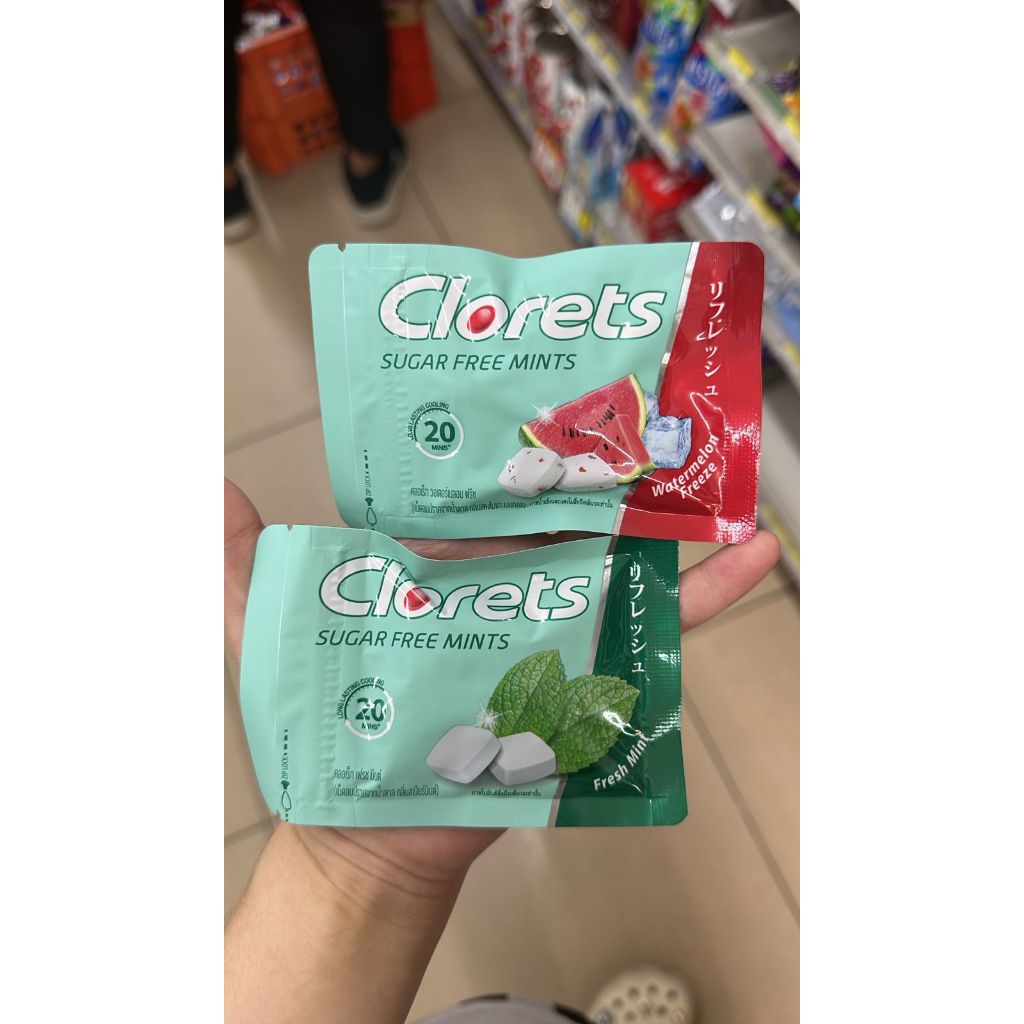 

Clorets sugar free watermelon / mint