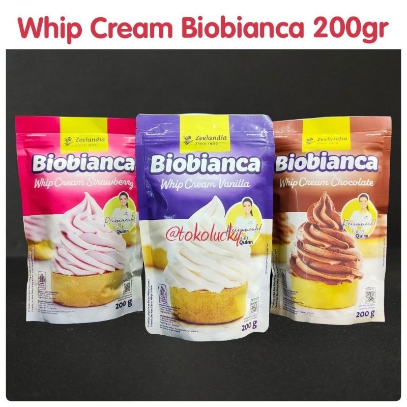 

Biobianca whipcream variant200gr/whipcrem bubuk