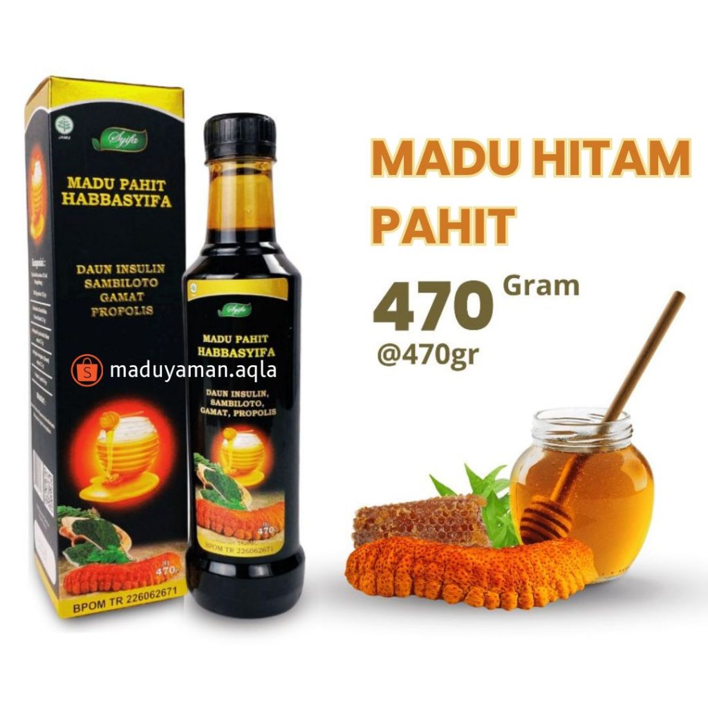

Madu Hitam Pahit Plus Propolis Sambiloto MHP Obat Herbal Suplemen Daya Tahan Tubuh