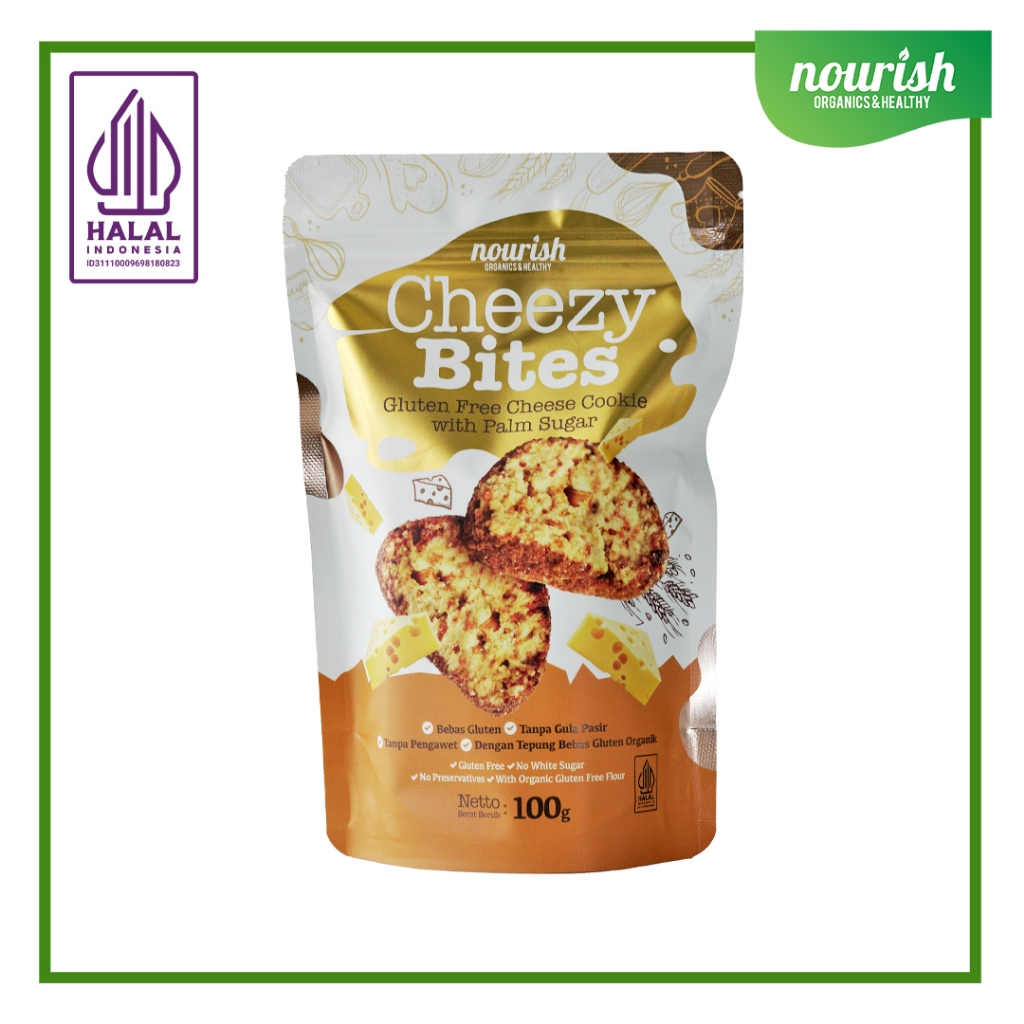 

Cheezy Bites (Gluten Free Cheese Cookies ) Kue Sehat 100gr