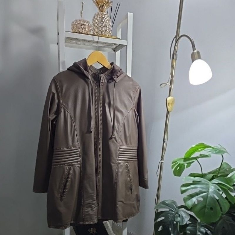 Authentic Full Genuine Leather Jacket Woman Original 100% Wanita Super Fine Quality Jaket Wanita