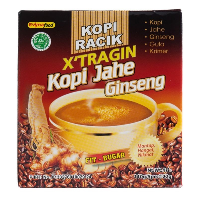 

X'tragin kopi jahe gingseng isi 5 sachet