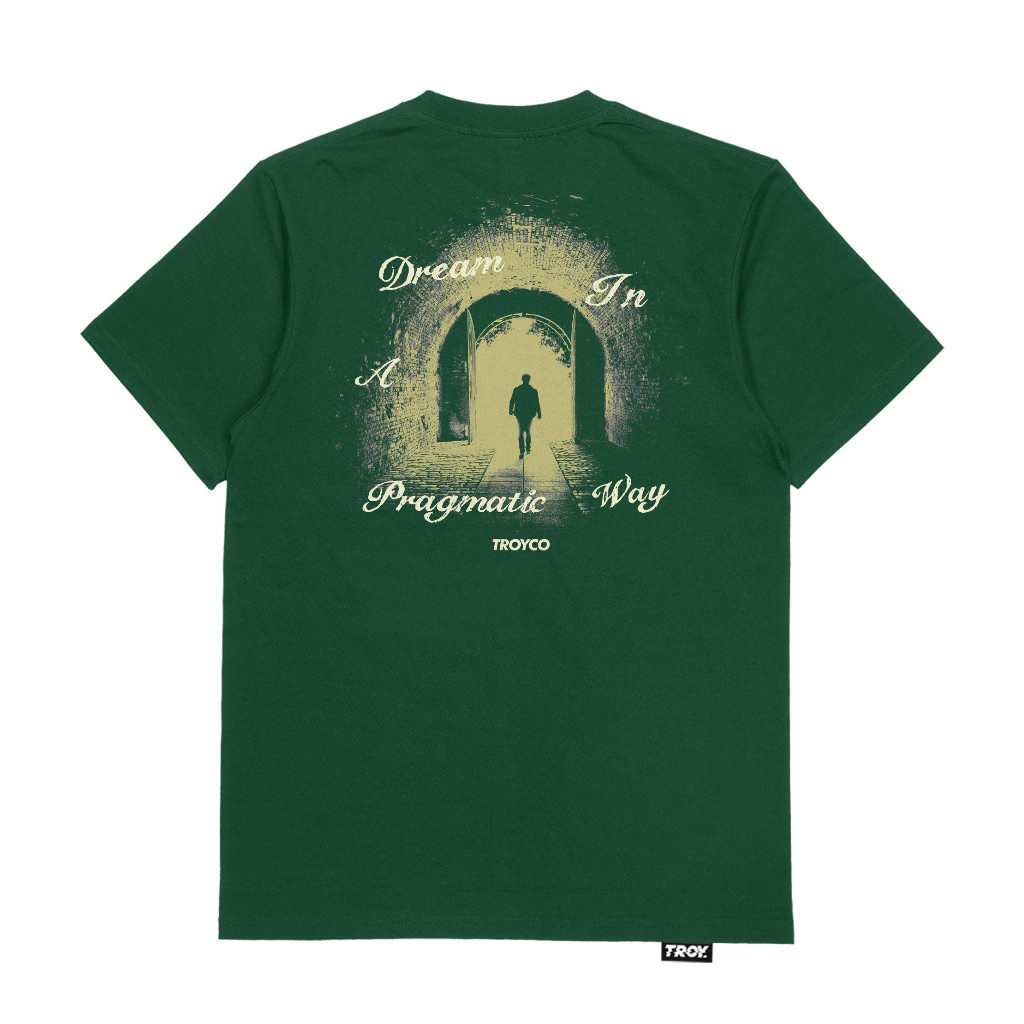 Troy Company Tshirt Forest Green Pragmatic Dream - Kaos Lengan Pendek Kaos Hijau MTD 2779