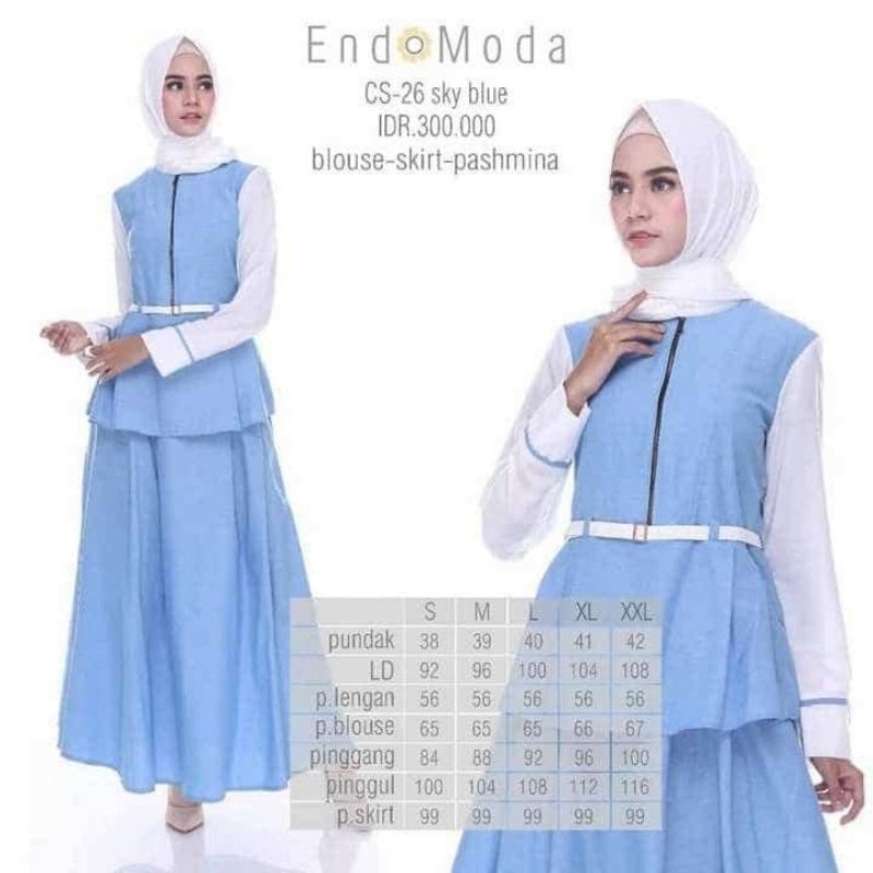 _HilyaCollection_ GAMIS ENDOMODA CS-26 PUTIH