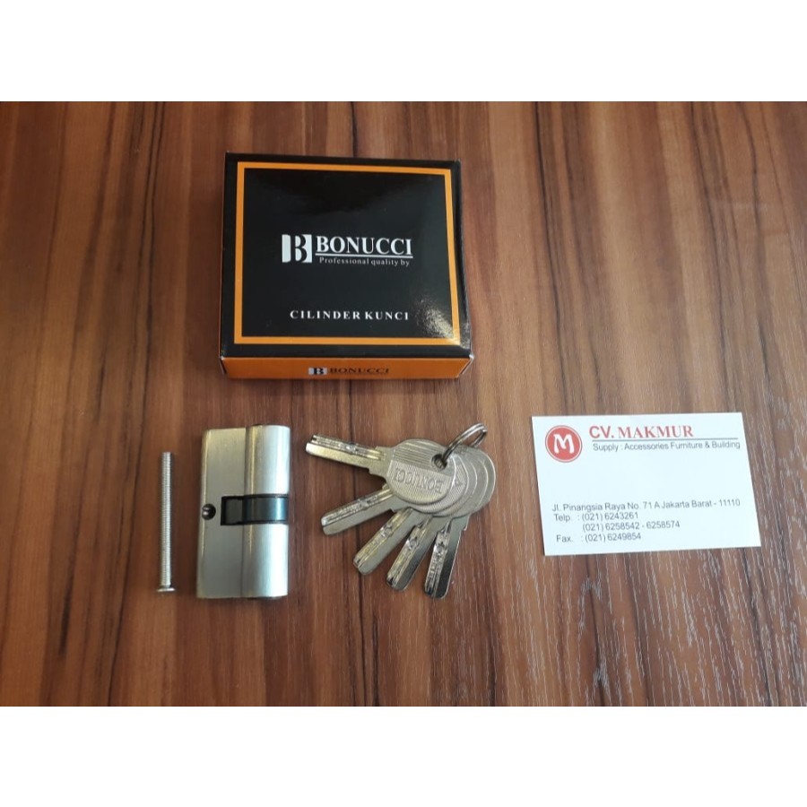 Silinder Kunci Pintu Bonucci 60 mm cylinder Plus anak kunci komputer