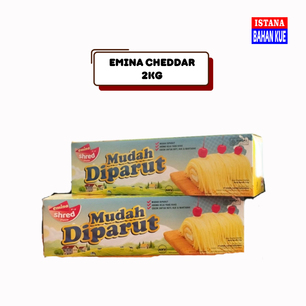 

EMINA keju cheddar | keju parut 2kg