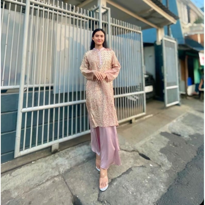 Aleena series gamis Melayu sutra viscose