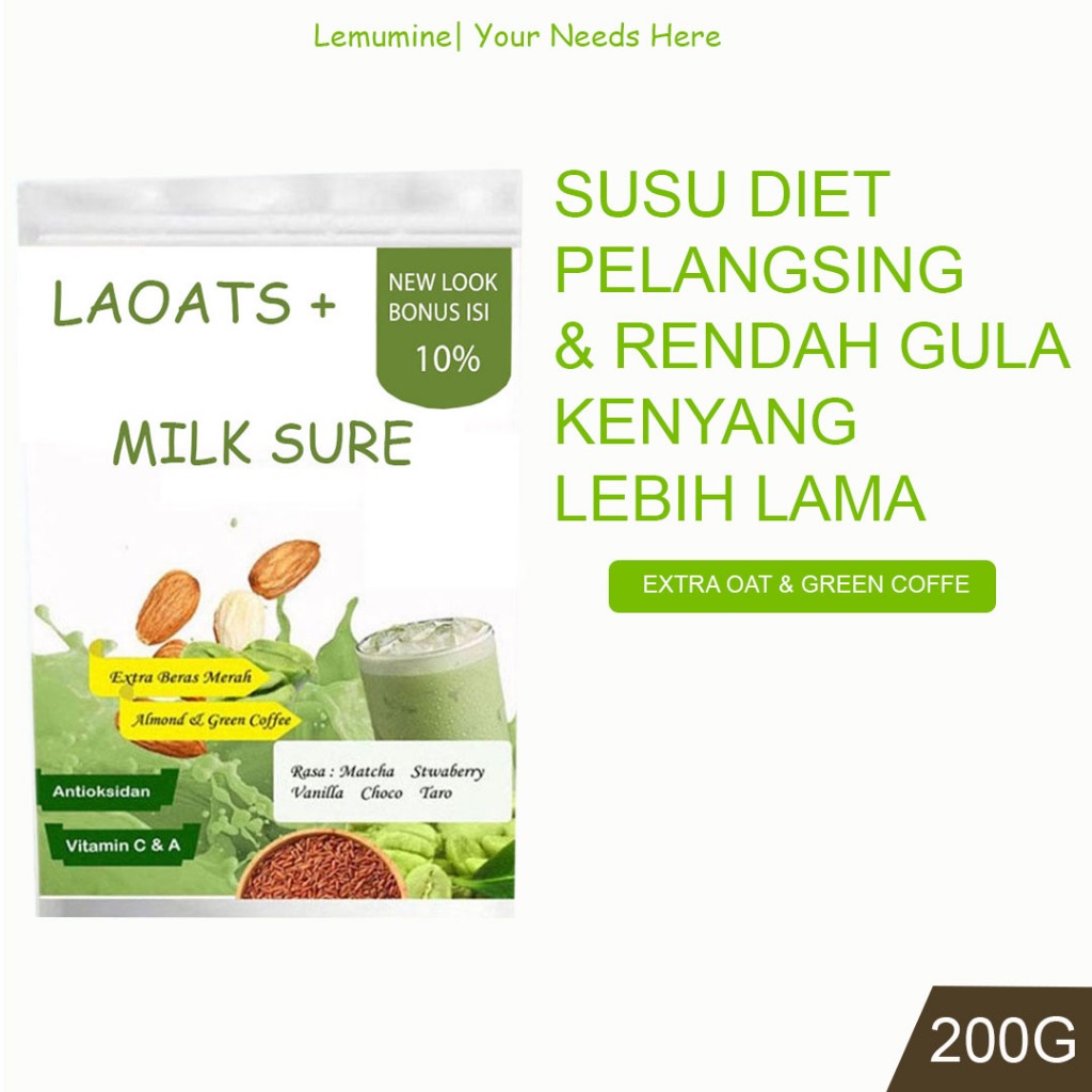 

Susu Diet Pelangsing Badan Penurun Berat Badan Minuman Diet Sehat Rendah Lemak Laoats