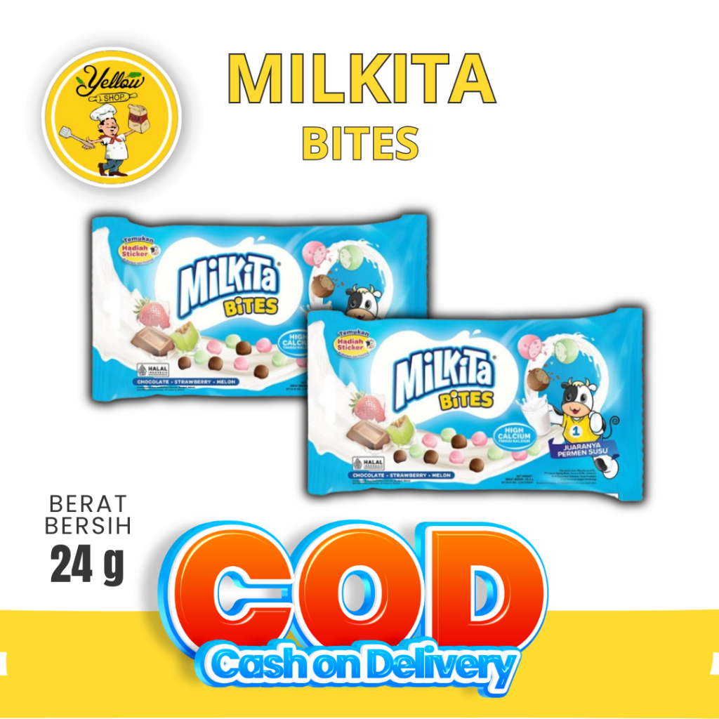 

PERMEN SUSU MILKITA BITES 24GR / PERMEN MILKITA