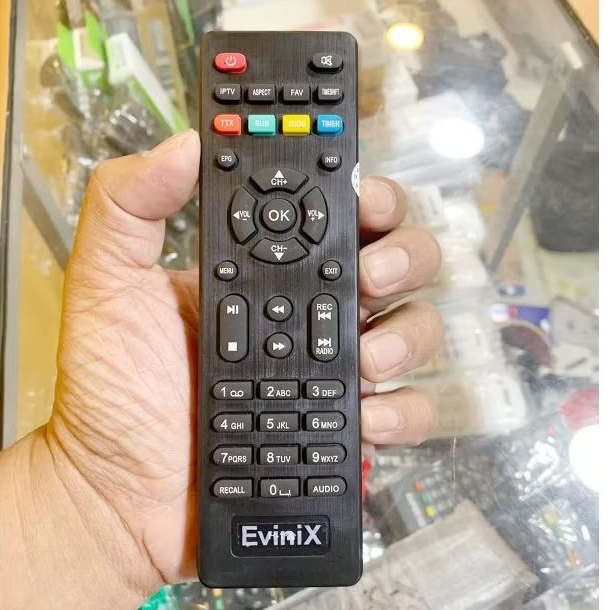 Remot Remote Receiver STB DVB T2 Parabola Evinix H-1 / H1 UHF