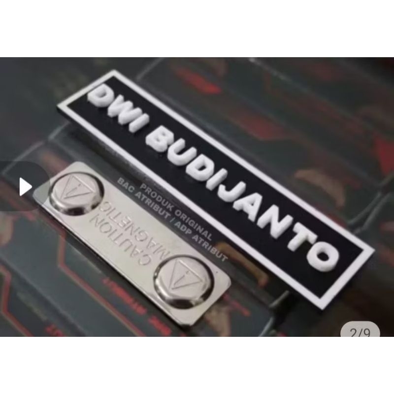 

Papan Nama akrilik magnet BAC