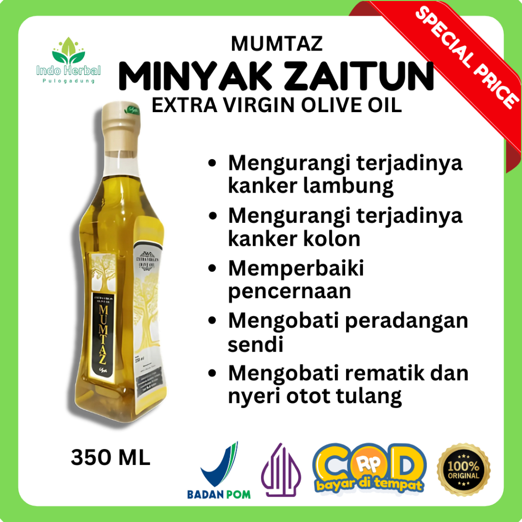 Minyak Zaitun Mumtaz 350 ML Extra Virgin Original