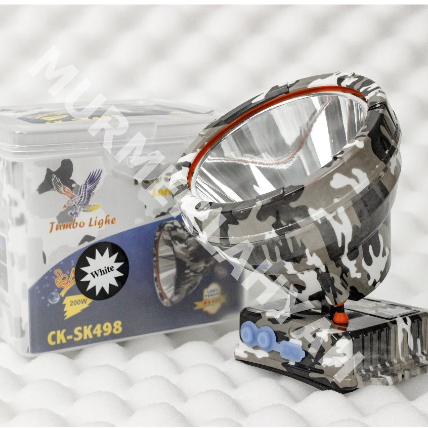 SENTER KEPALA KISEKI CK-SK498 / 200WATT Cahaya Putih 7200Mah King Jumbo Lamp