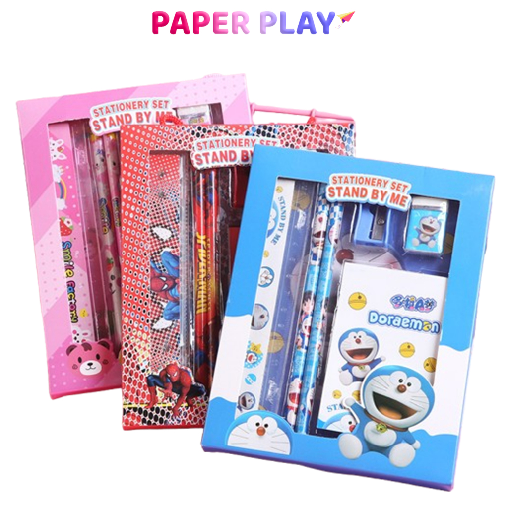 

PAPERPLAY Alat Tulis Set 6 in1 Karakter / Stationery Notebook Pen / Paket Buku & Alat Tulis STY04