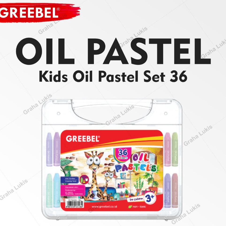 

KODE O64V GREEBEL Oil Pastel Krayon Set 36