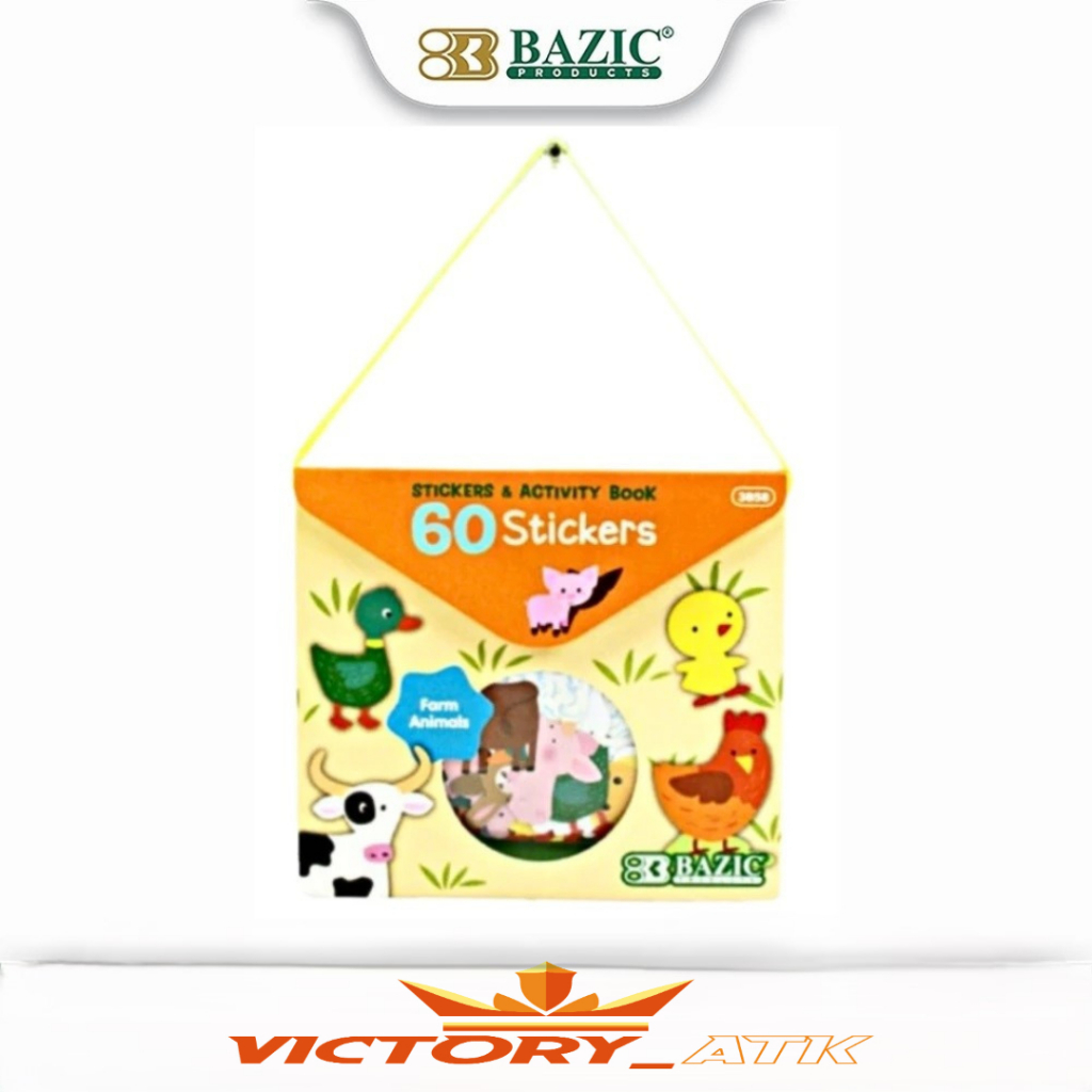 

Sticker Hewan Ternak Bazic Farm Animal 60 pcs Sticker - Buku Stiker Anak