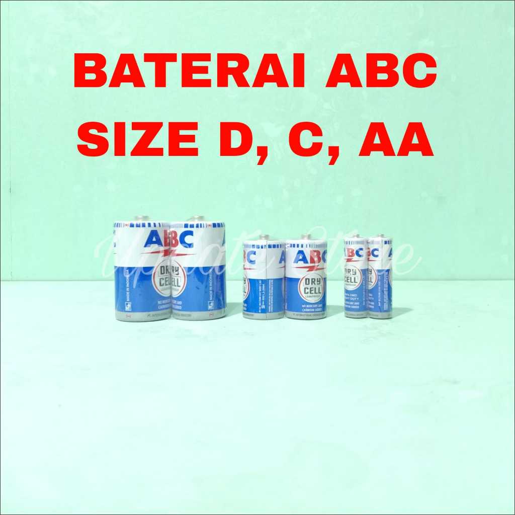 Batu Baterai ABC Size AA, C, dan D