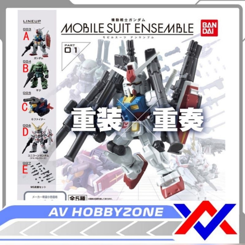 Gachapon Mobile Suit Ensemble Part 01 Bandai