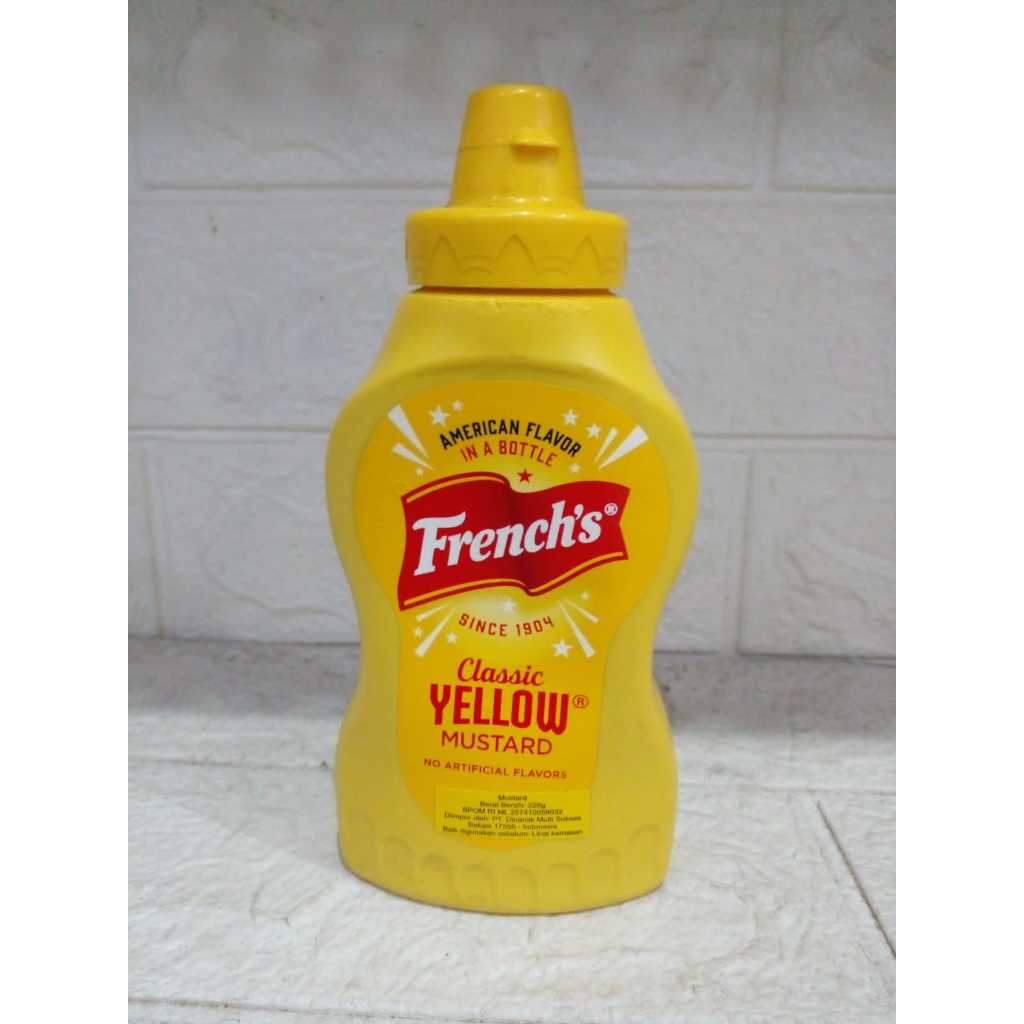 

FRENCH Classic Yellow Mustard 08 oz - Frenchs Saus Mustar Botol 226g