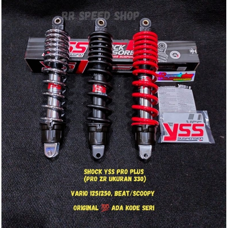 Shockbreaker YSS NEW PRO PLUS ukuran 330mm Vario 125/150, Vario 160, New Scoopy fi original YSS