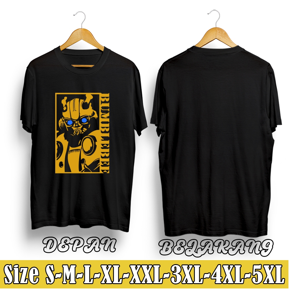 Baju Kaos Tshirt BumbleBee Transformer  Unisex Cotton Combed 30s Amir de Fatih