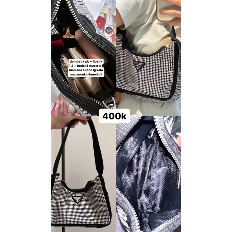 preloved prada shoulder bag