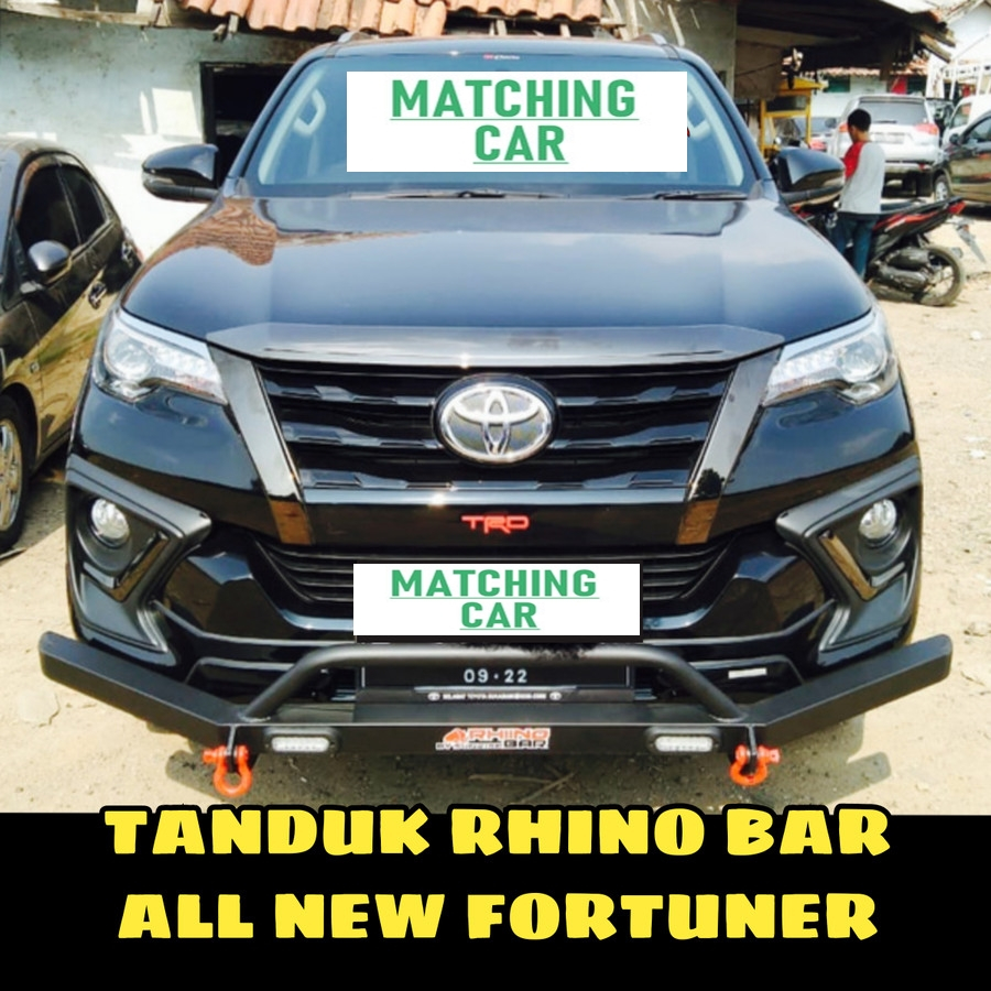 Tanduk Depan Fortuner All New VRZ Bumper Guard Towing Bar Rhino Besi