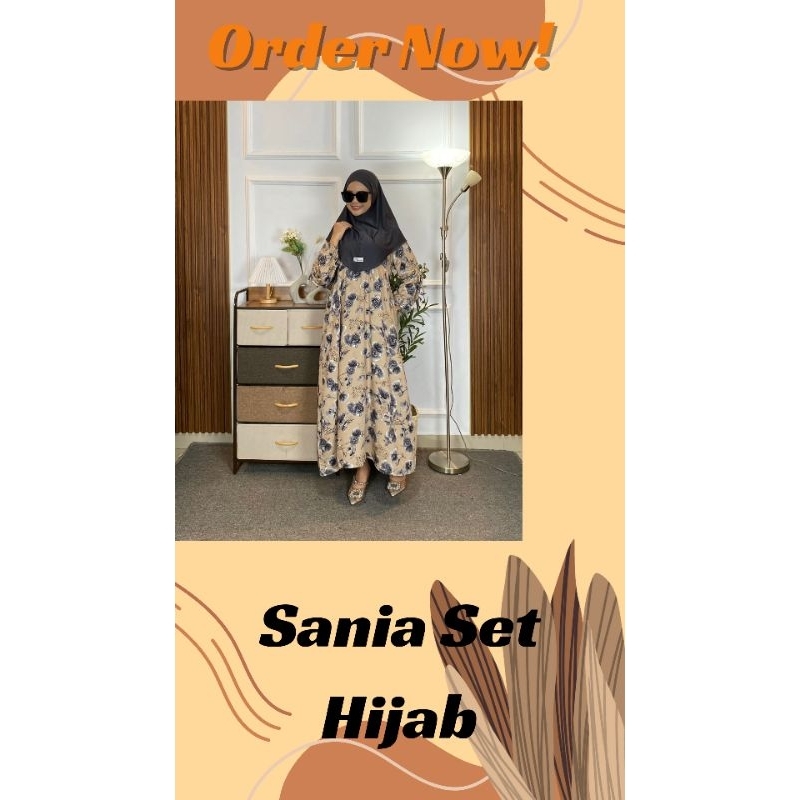 DRess Rayon setelan hijab-Dress model Saniaa Setelan Hijab- Dress Setelan Hijab