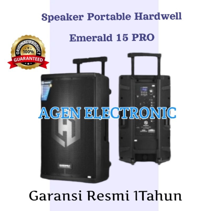 Speaker Portable Hardwell Emerald 15 PRO Original 15 inch HARDWELL EMERALD 15PRO