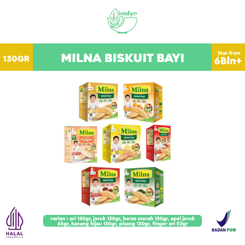 MILNA BISKUIT BAYI FINGER - Biskuit Mpasi Bayi | Biskuit Milna 8 bulan