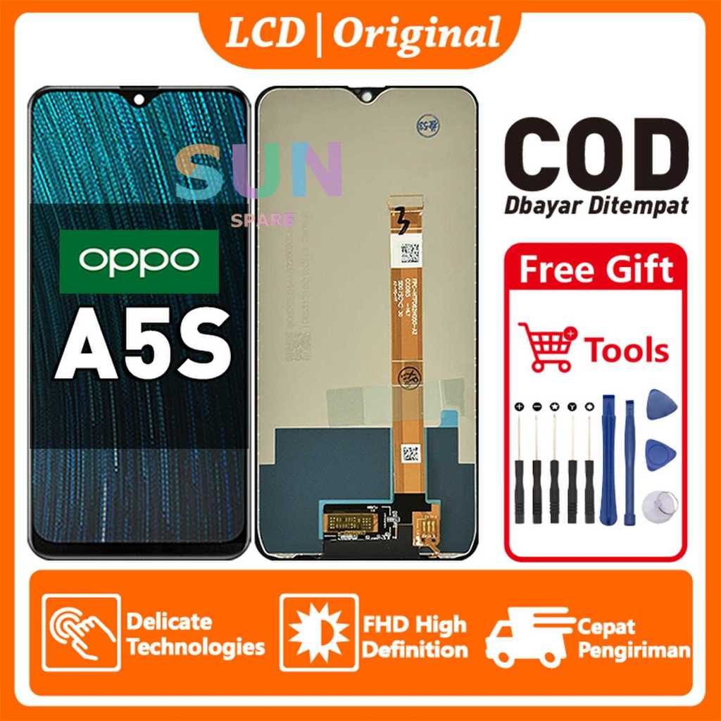 LCD OPPO A5S Original Asli Ori hp Touchscreen FHD Definition Kualitas Terbaik COD