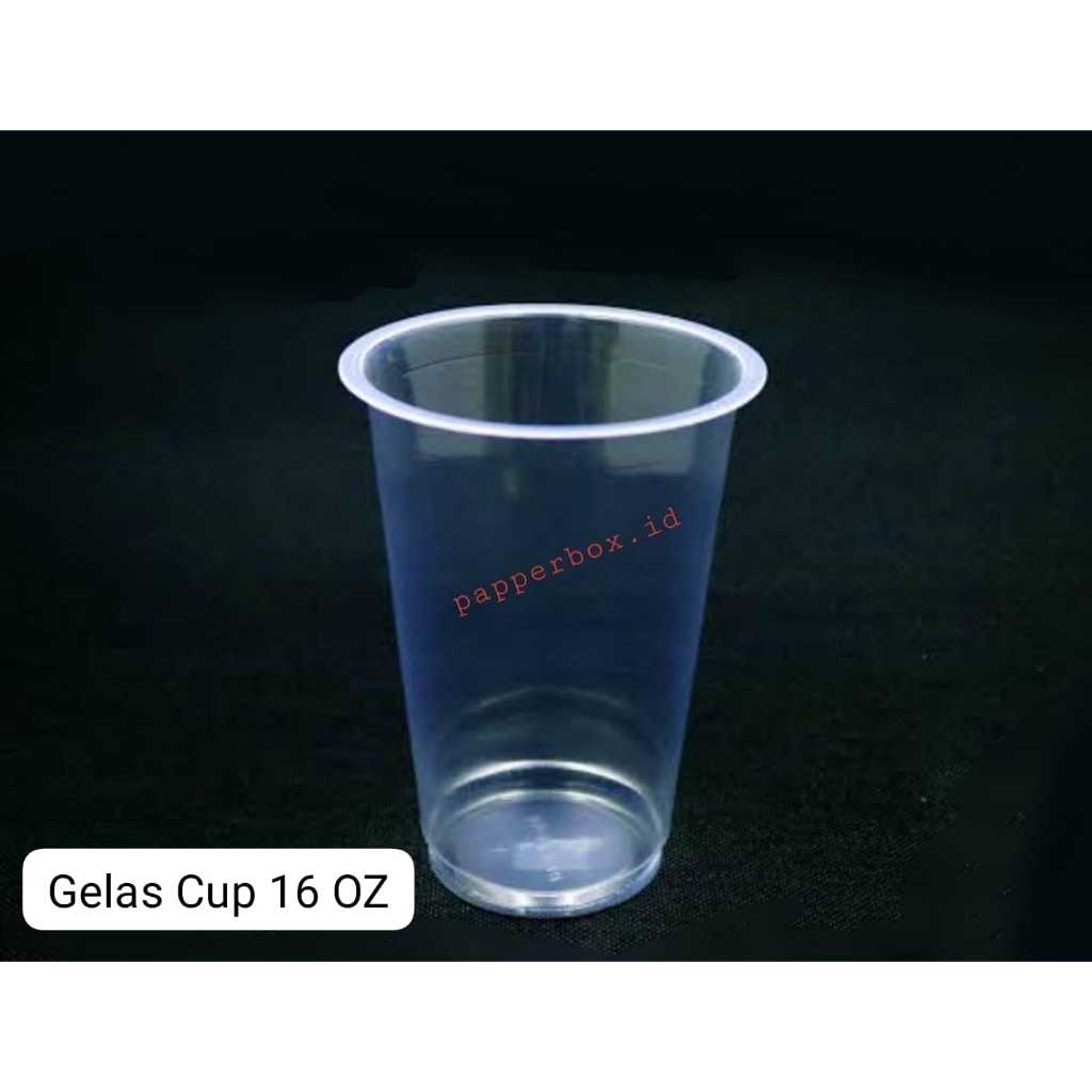 Gelas Plastik | 10 OZ | 16 OZ | Gelas Cup | Plastik | Baca Desk !!!