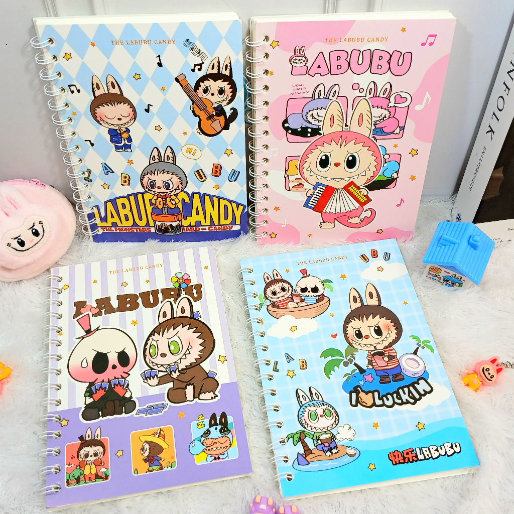 

Buku Binder Spiral LABUBU Ukuran A5 Super Cute Lucu Kertas Bergaris / Buku Tulis Labubu Favorit Anak Kekinian Alat Tulis Sekolah Fancy Terlengkap Kualitas Terbaik Bisa Grosir dan COD Harga Termurah