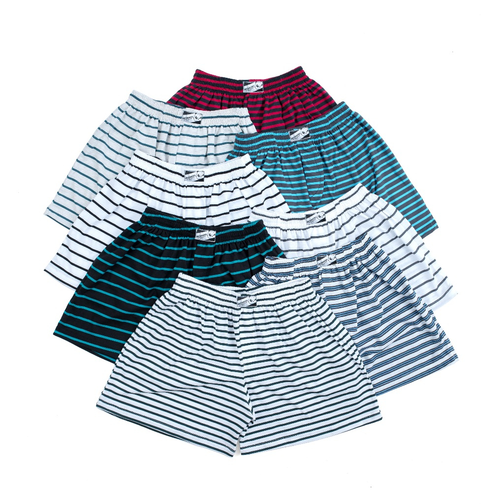 Boxer Zeroheroes SALUR STRIPE Cute Design Celana Pendek Short Pants Unisex Dewasa