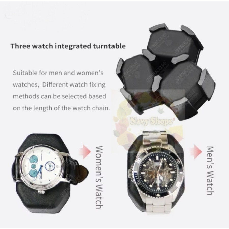 MH - kotak jam tangan otomatis winder box 2 slot premium box watch SKW142