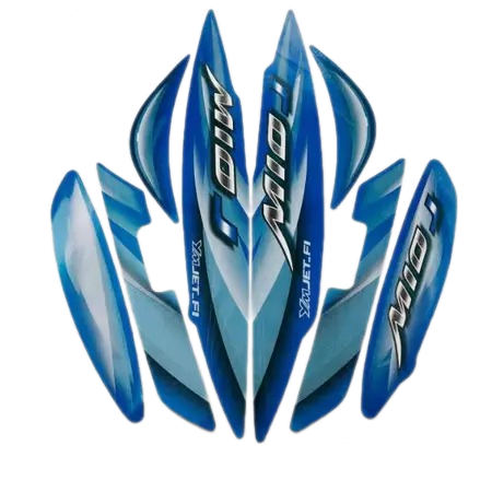 Stiker Striping  Mio J 2011 Full Biru List Stiker Standar Mio J 2011 - Striping Standar Mio J 2011