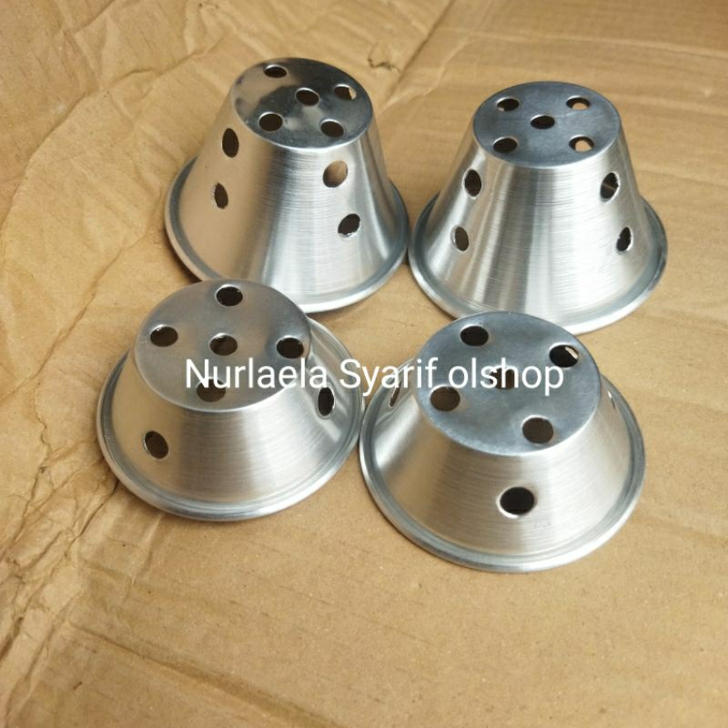 Cetakan Kue Bolu Kukus Muffin Cup Cake Alumunium 12 Pcs