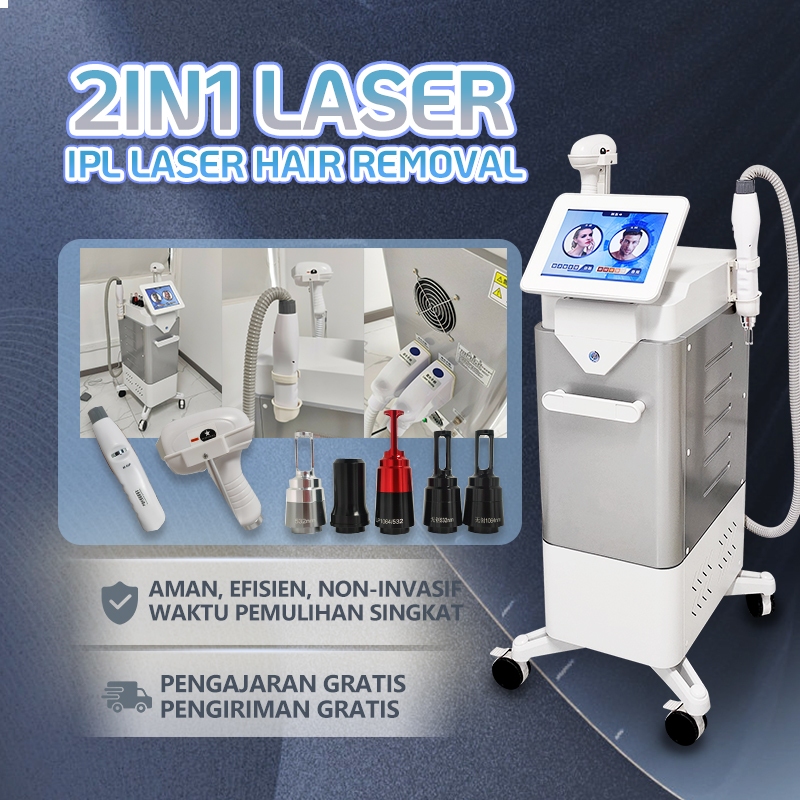 2in1 ipl laser hair removal mesin ipl laser rejuvenation skin rejuve alat klinik kecantikan pico las