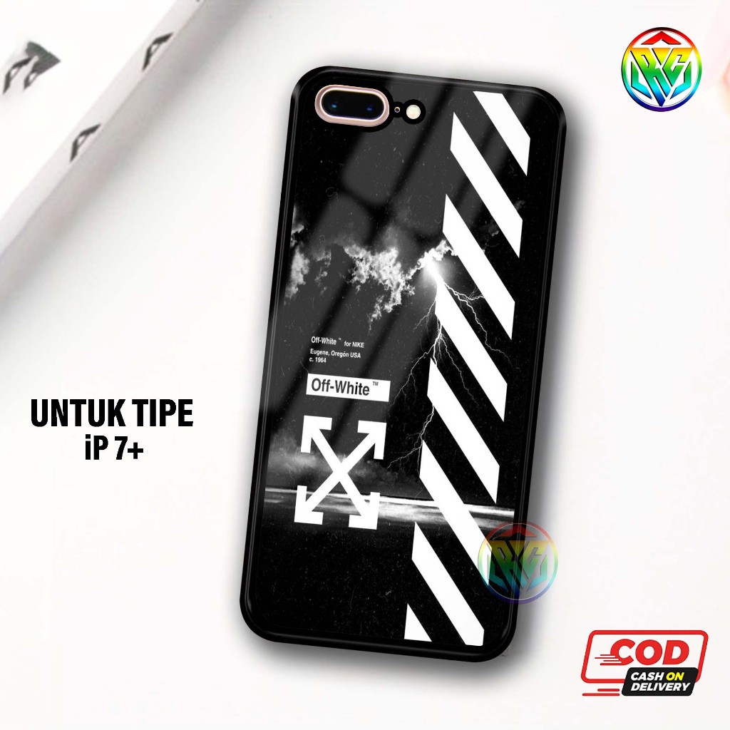 Real Case iPHONE 7+ Terbaru Case kilau - New Case Glossy casing Hp IPHONE 7+ [Motif X] - Hardcase IP